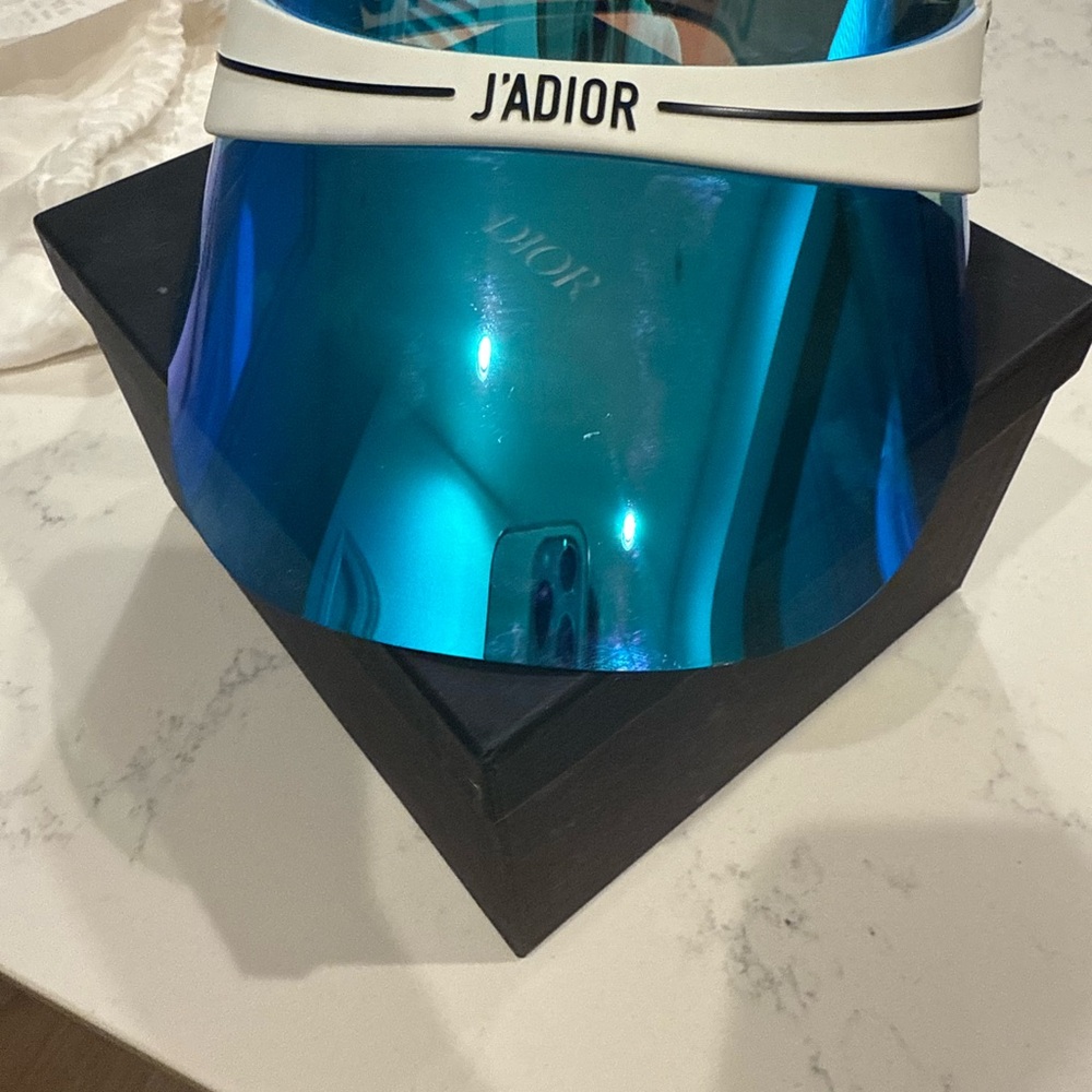 Dior Blue and White Visor Hat